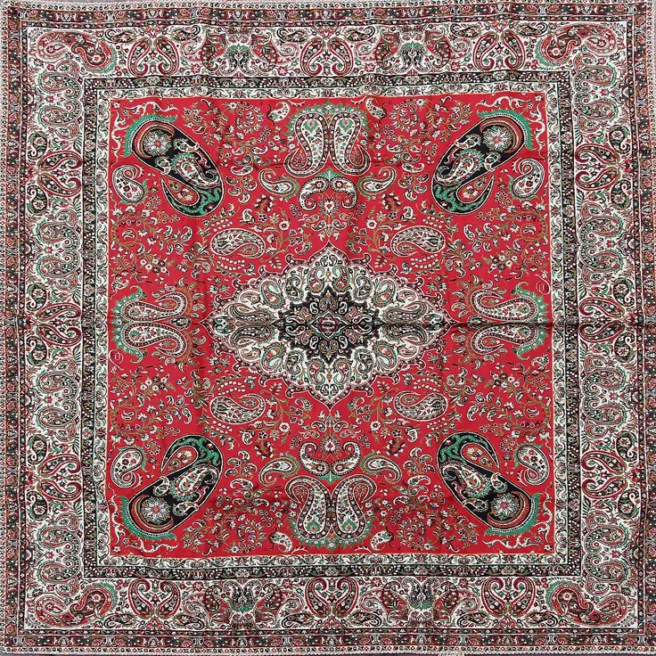 آویز دیواری ترمه قرمز طرح ماندالا