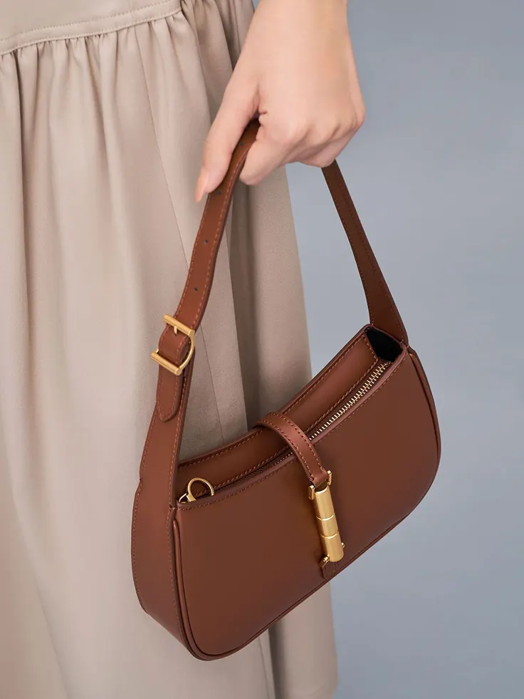 مدل ساک دستی زنانه بگت قهوه‌ای