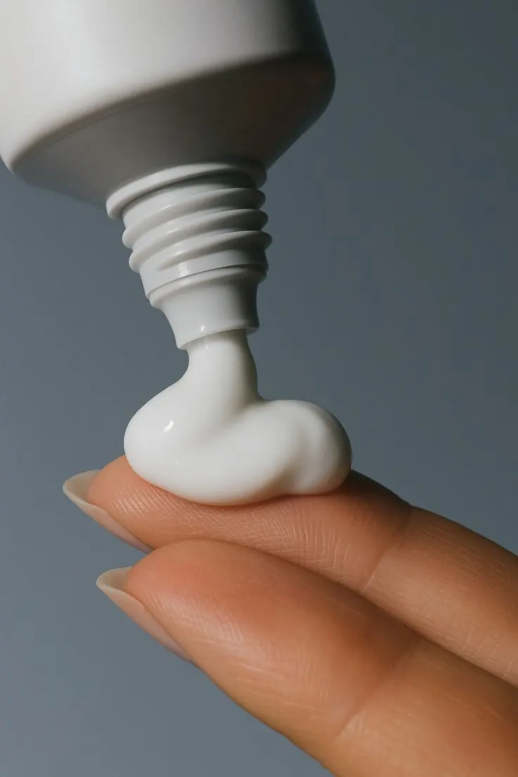 کرم آبرسان سبک روی نوک انگشت
